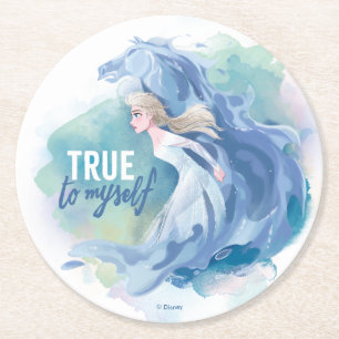 Dessous-de-verre Rond En Papier Gelée 2 : Elsa et le Nokk  Fidèle À Moi-Même