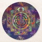 Gold coloré encadré Sri Yantra Sri Chakra