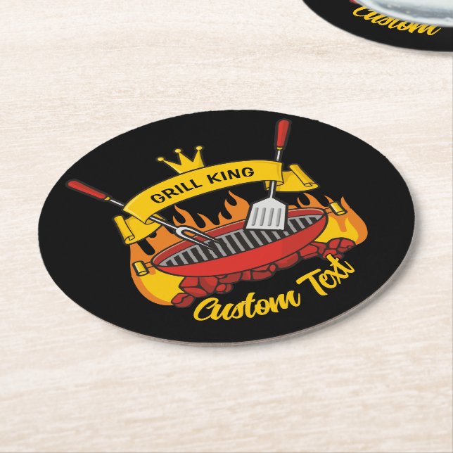 Dessous-de-verre Rond En Papier Grill King (Incliné)