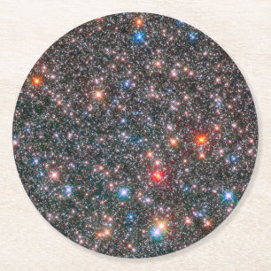 Dessous-de-verre Rond En Papier Gros De La Voie Lactée.