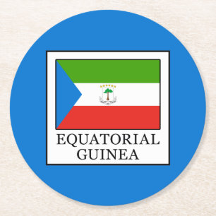 Dessous-de-verre Rond En Papier Guinée équatoriale