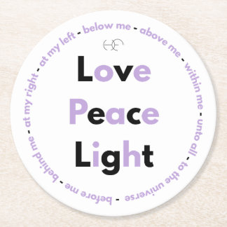 Dessous-de-verre Rond En Papier Heavenly prayer Posavasos