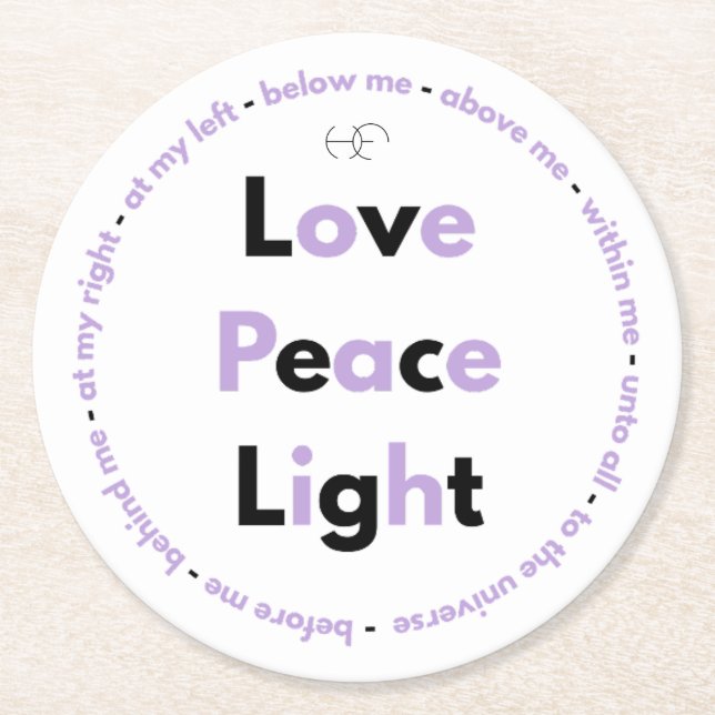 Dessous-de-verre Rond En Papier Heavenly prayer Posavasos (Devant)