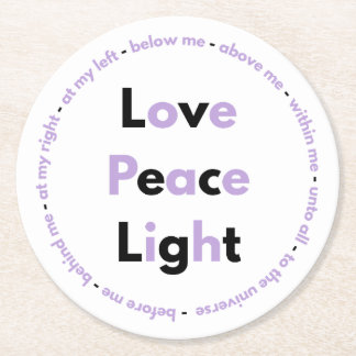 Dessous-de-verre Rond En Papier Heavenly prayer Posavasos
