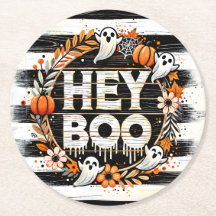 Hey Boo Cute Ghost Thème Halloween Fête Favoriser