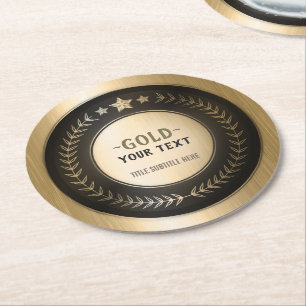 Dessous-de-verre Rond En Papier IMPRIMER PERSONNALISÉE do-it-yourself MÉDAILLE Gol