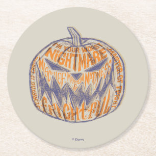 Dessous-de-verre Rond En Papier Je suis votre pire cauchemar