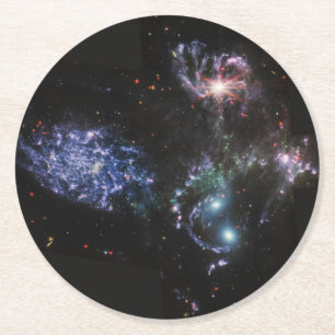 Dessous-de-verre Rond En Papier JWST James Webb Télescope spatial Quintet de Steph