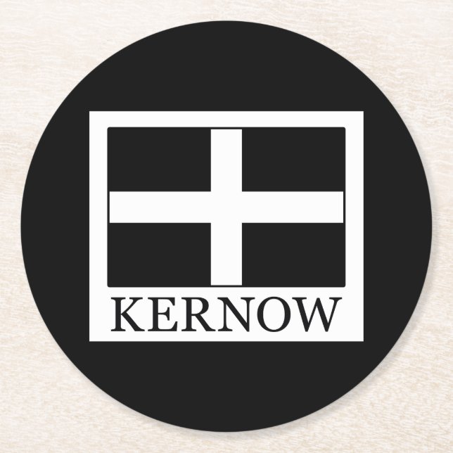Dessous-de-verre Rond En Papier Kernow (Devant)