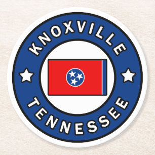 Dessous-de-verre Rond En Papier Knoxville Tennessee