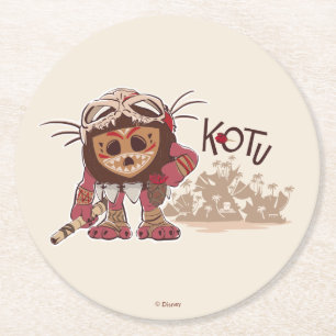 Dessous-de-verre Rond En Papier Kotu le Kakamora