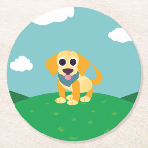 Dessous-de-verre Rond En Papier La BO le chien