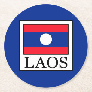 Dessous-de-verre Rond En Papier Laos