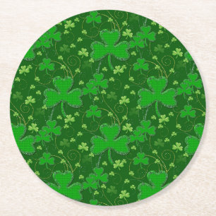 Dessous-de-verre Rond En Papier Le jour de St Patrick