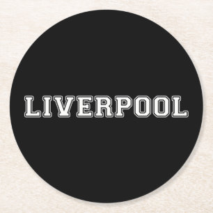 Dessous-de-verre Rond En Papier Liverpool Angleterre