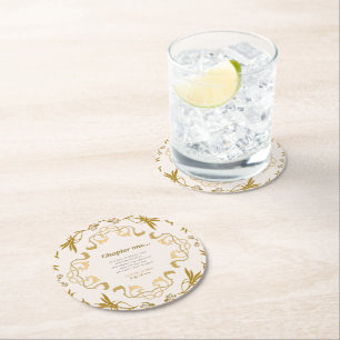 Dessous-de-verre Rond En Papier Livre d'histoires notre prochain chapitre shower d