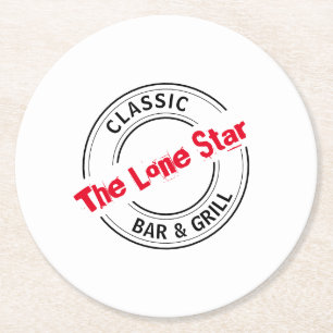 Dessous-de-verre Rond En Papier Logo Classic Bar & Grill, Pub/Brasserie