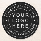 Logo d'entreprise personnalisé noir et blanc