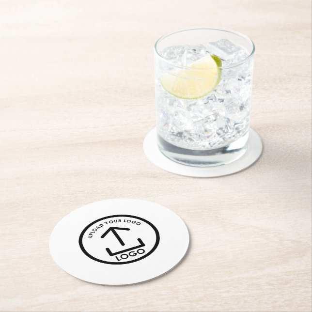 Dessous-de-verre Rond En Papier Logo d'entreprise personnalisé Offre promotionnell (En situation)