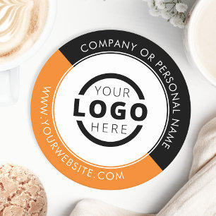 Dessous-de-verre Rond En Papier Logo d'entreprise promotionnel personnalisé de ma