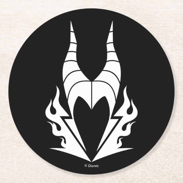 Dessous-de-verre Rond En Papier Logo malveillant (Devant)