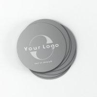 Logo sur Grey + White Text Company Business