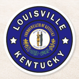 Dessous-de-verre Rond En Papier Louisville Kentucky