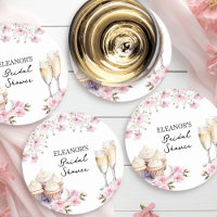Lunettes de Champagne et Cupcakes Fleur sauvage ro