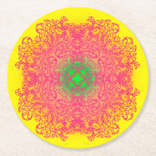 Dessous-de-verre Rond En Papier mandala