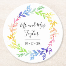 Mariage des Feuilles de la forêt arc-en-ciel