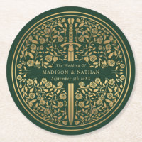 Mariage médiéval royal vert