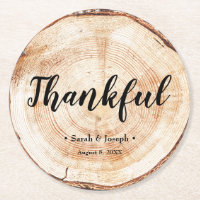 Mariage rustique Grain de bois Thankful Favoriser 