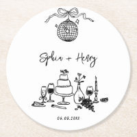 Mariage Whimsical funky dessiné à la main