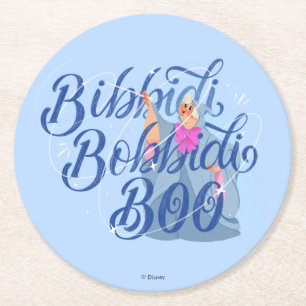 Dessous-de-verre Rond En Papier Marraine la bonne fée - Bibbidi Bobbidi Boo