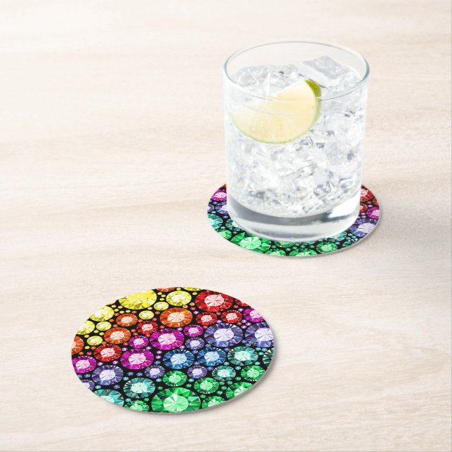 DESSOUS-DE-VERRE ROND EN PAPIER ME BLESSER (En situation)