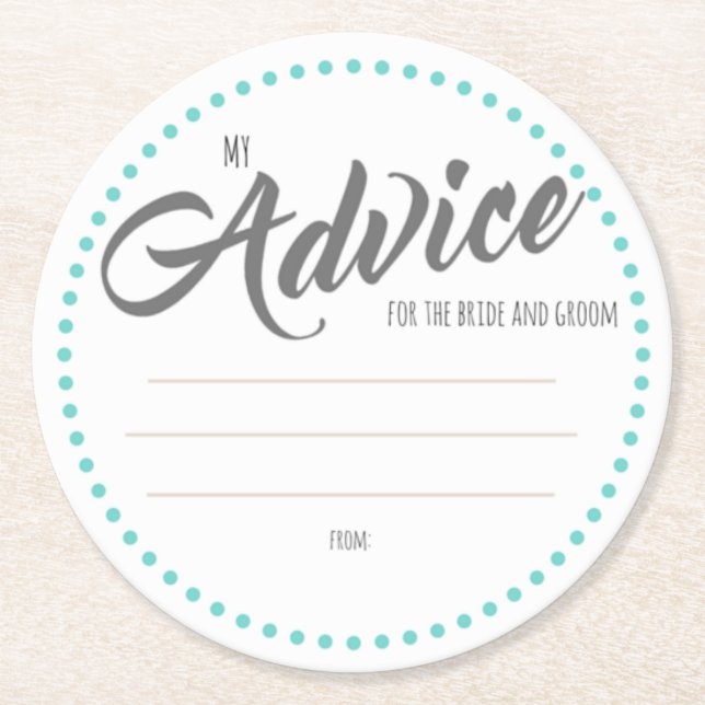 Dessous-de-verre Rond En Papier Mes "deux cents " (Devant)