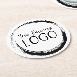 Dessous-de-verre Rond En Papier Mettre mon logo sur un