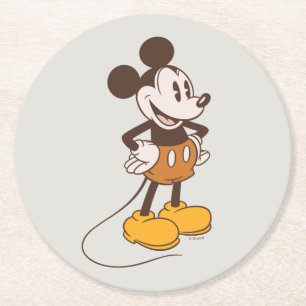Dessous-de-verre Rond En Papier Mickey Mouse   Mickey Vintage