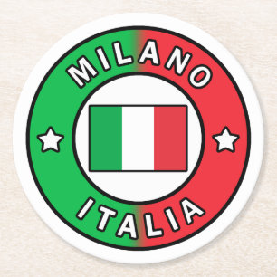 Dessous-de-verre Rond En Papier Milano Italie