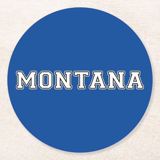 Dessous-de-verre Rond En Papier Montana (Devant)