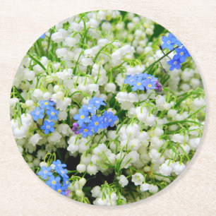 Dessous-de-verre Rond En Papier Muguet de mai