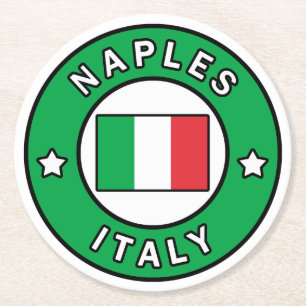 Dessous-de-verre Rond En Papier Naples Italie