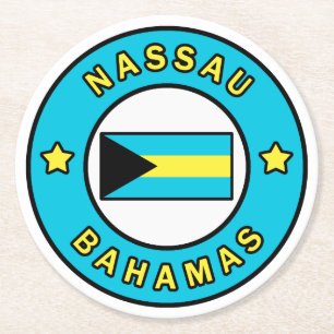 Dessous-de-verre Rond En Papier Nassau Bahamas