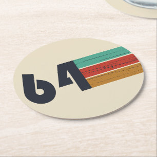 Dessous-de-verre Rond En Papier né en 1964 anniversaire vintage