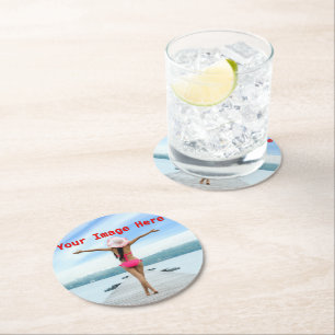 Dessous-de-verre Rond En Papier NOUVEAUTÉ ! Dessous de verre papier - Arrondi - Pe