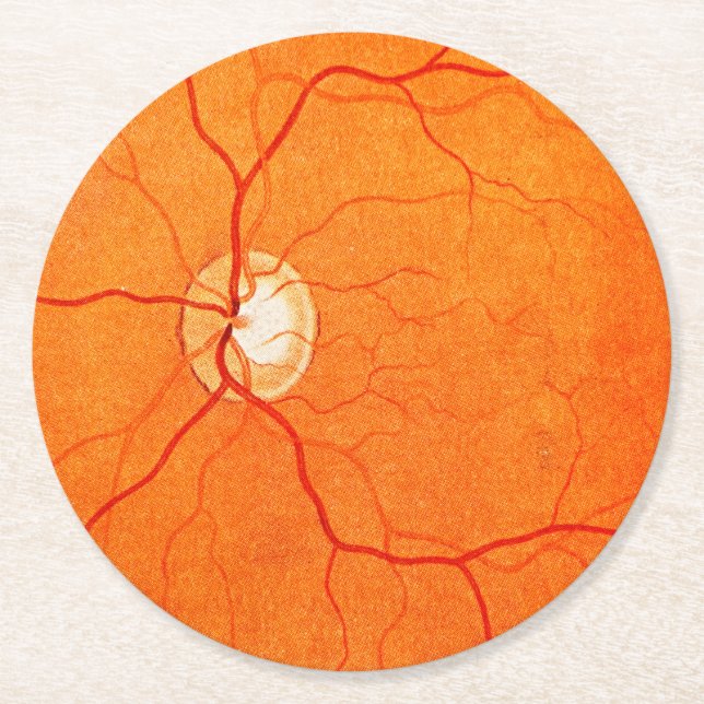 Dessous-de-verre Rond En Papier Ophtalmologie Optométrie Eye Médicale Exposition D (Devant)