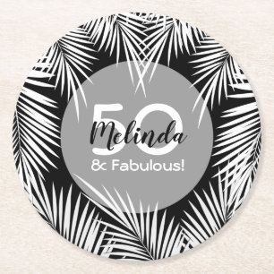 Dessous-de-verre Rond En Papier Palmier