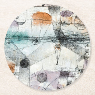 Dessous-de-verre Rond En Papier Paul Klee Plantes Terre & Royaume de l'Air : Bauha