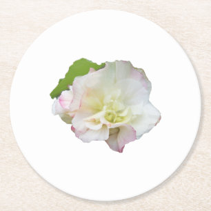 Dessous-de-verre Rond En Papier photo d'une fleur d'hibiscus changeable sur un fon