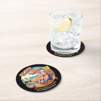 Dessous-de-verre Rond En Papier PlayaLinda Beach Paper Coaster